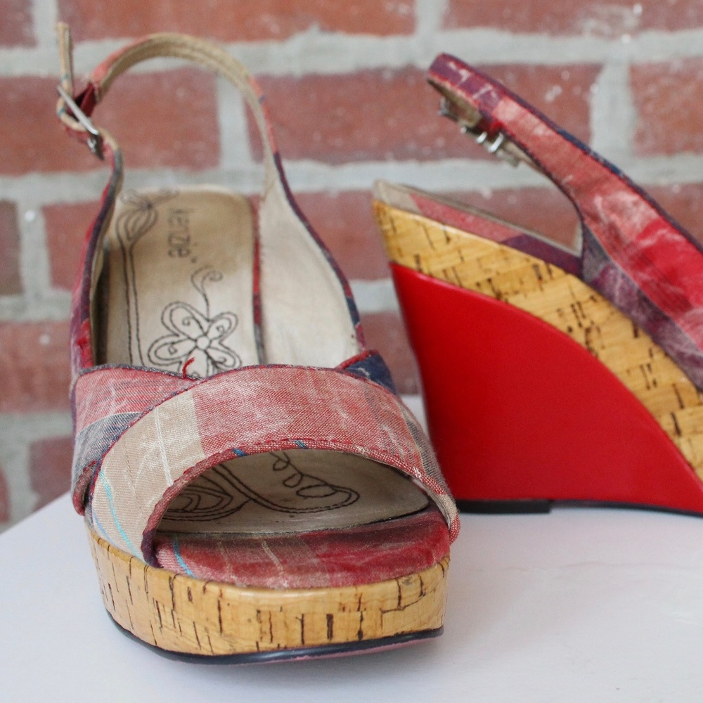 kenzie Wedge Open-Toe Sandal | Size 7 - Picture 5 of 8